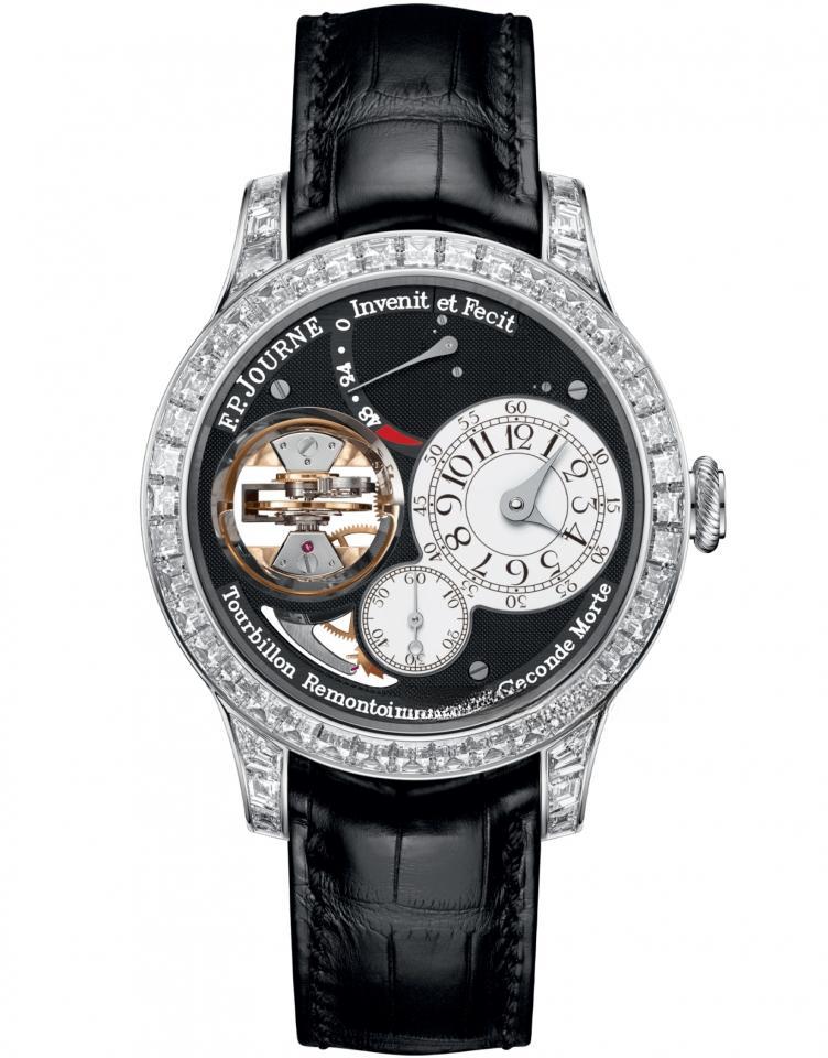 tourbillon souverain set with diamonds